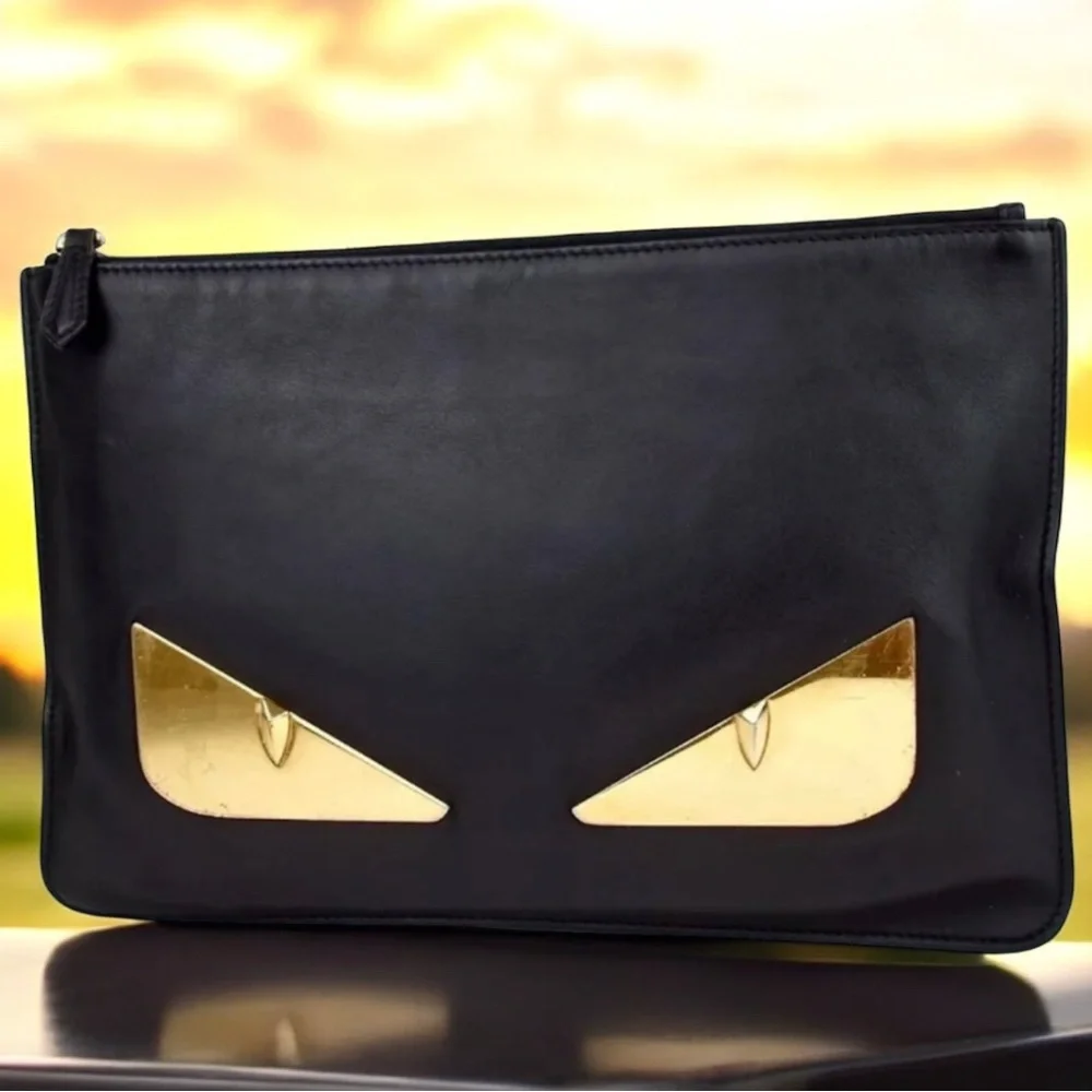 FENDI Monster Large Clutch Bag 😍🔥🖤